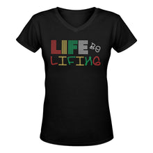 Load image into Gallery viewer, Life Be Lifing-But God Is Good/God Be Godding-V-Neck T-Shirt