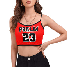 Load image into Gallery viewer, Psalm 23 Women&#39;s Spaghetti Strap Crop Top