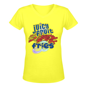 Fruit Fries V-Neck T-Shirt Restored Vision