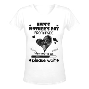 Customized of Mommy To Baby V-Neck T-Shirt
