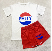 Load image into Gallery viewer, COLOR SHORT SLEEVE 2PC SHORTS SET