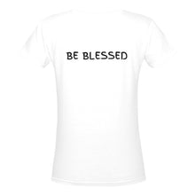 Load image into Gallery viewer, No Stress/Be Blessed - Women&#39;s Deep V-Neck T-shirt