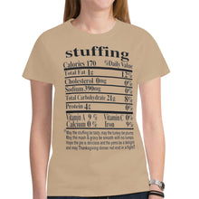 Load image into Gallery viewer, Thanksgiving &amp; Christmas Nutrition Fact T-Shirt Restored Vision