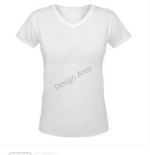 Load image into Gallery viewer, Custom V-Women&#39;s T-Shirt 1 Peter 3:3-6 Gentle &amp; Quiet Spirit