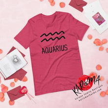 Load image into Gallery viewer, Aquarius Sign Short-Sleeve T-Shirt