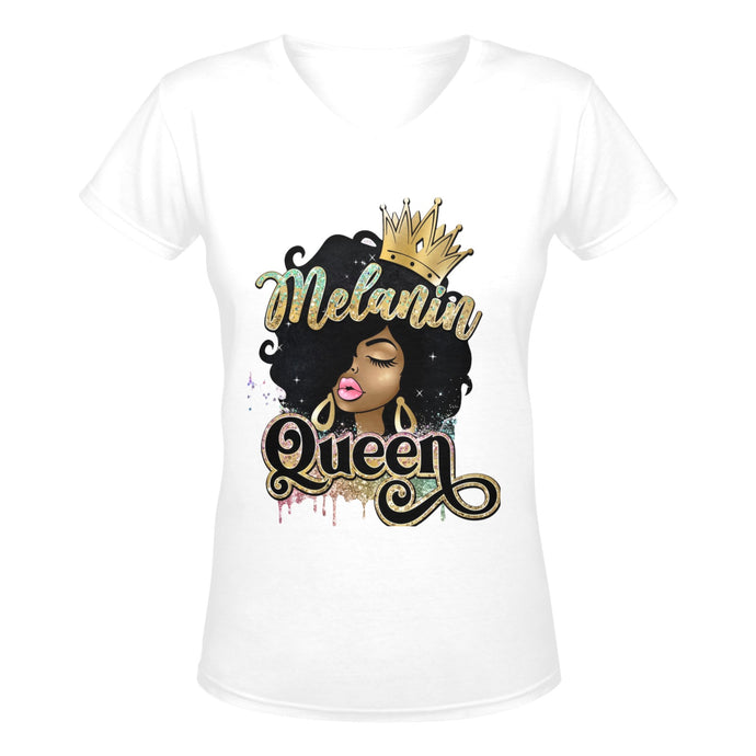 Melanin Queen V-Shirt Restored Vision