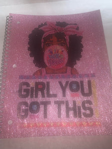 Glittered Customized Notebooks DIY