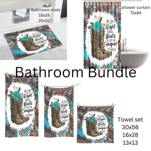 Shower Curtain, Towel, Bath Rug, And/Or Bath Combination Set