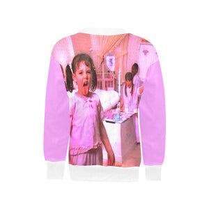 Girls' All Over Print V-Neck Sweater Kids