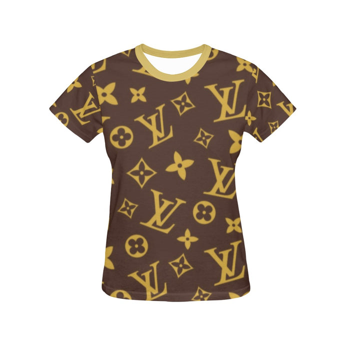 Designer All Over Print T-Shirt for Women Designer