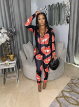 Love Lips Sexy Printed Jumpsuit