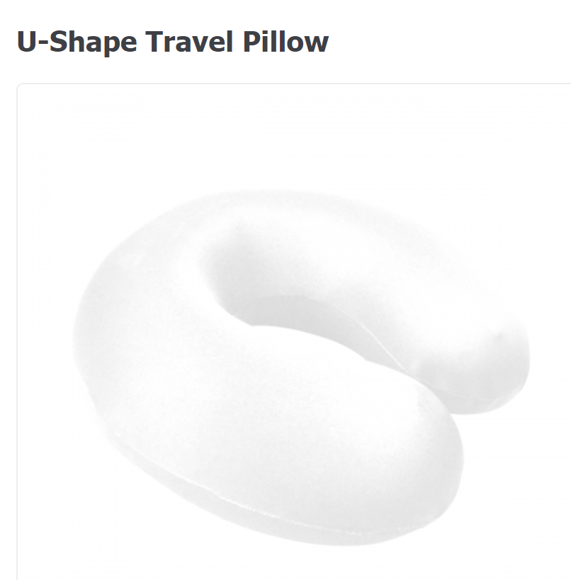 U-Shape Travel Pillow Custom Made