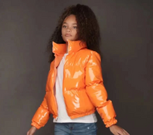 Load image into Gallery viewer, GIRLS KIDS STAND COLLAR PUFFY JACKET