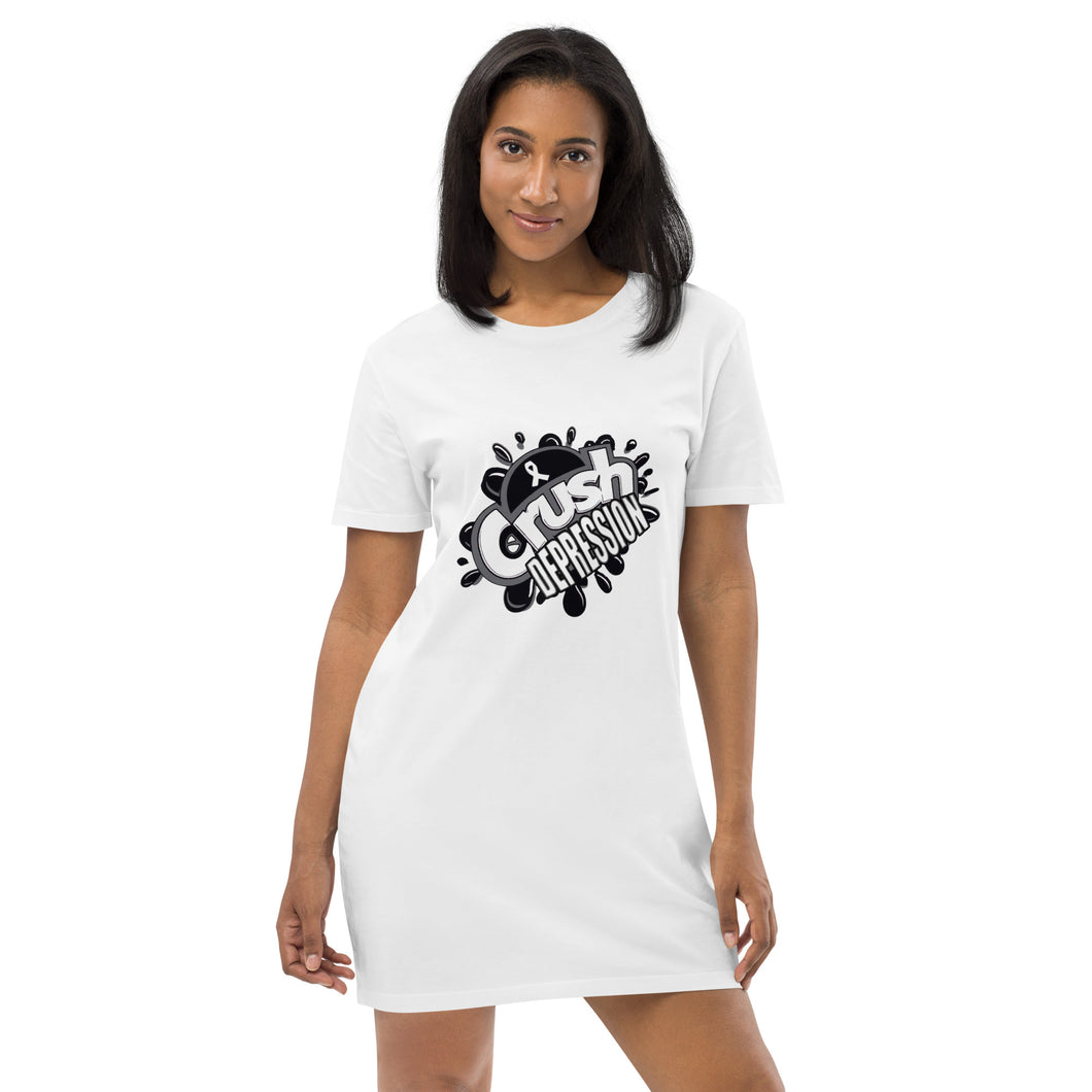 Crush Depression Organic Cotton T-Shirt Dress