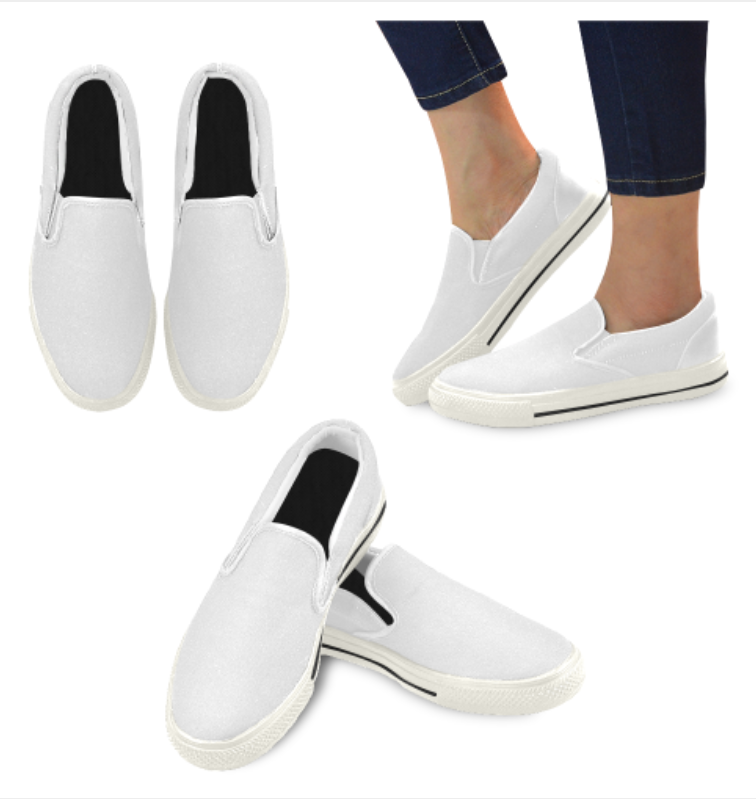 Women's Customized Slip On Canvas Shoes