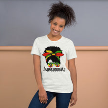 Load image into Gallery viewer, Juneteenth Female Short-Sleeve T-Shirt
