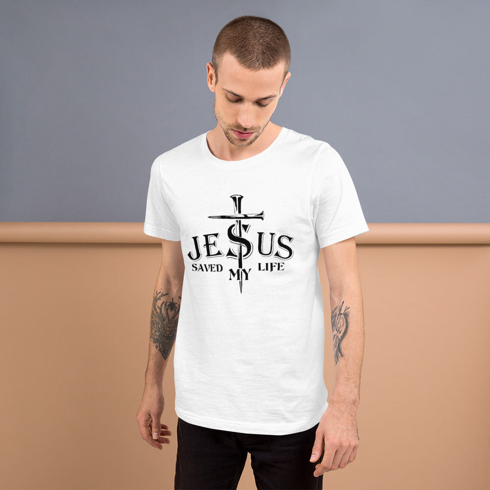 Jesus Saved My Life Short-Sleeve Unisex Restored Vision Shirt