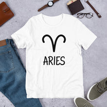 Load image into Gallery viewer, Aries Sign Short-Sleeve T-Shirt