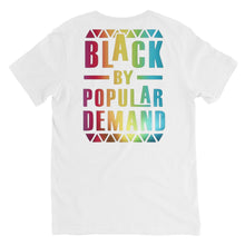 Load image into Gallery viewer, Black By Popular Demand Short Sleeve V-Neck T-Shirt