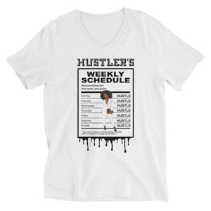 Hustler Sign Woman Short Sleeve V-Neck T-Shirt