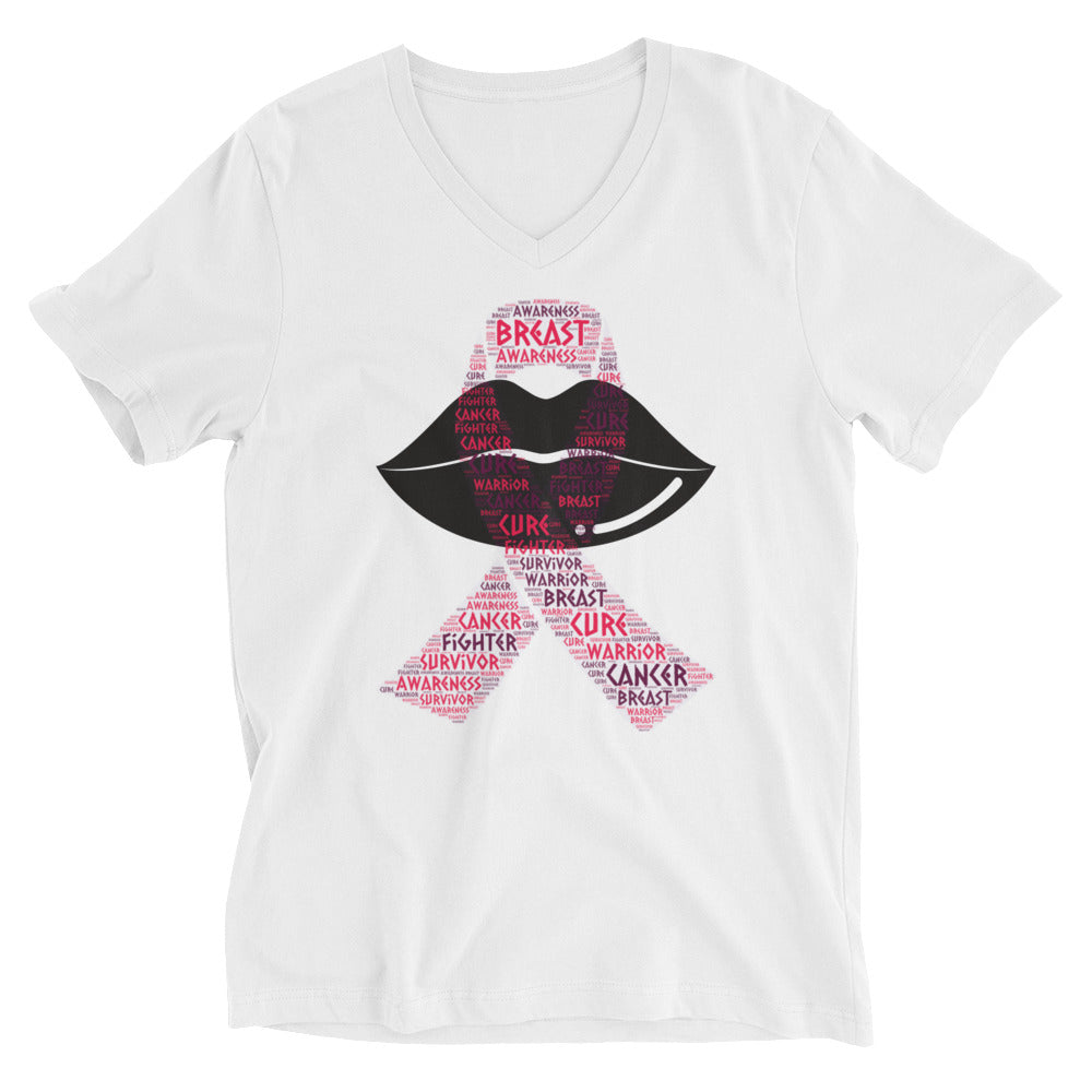 Be Your Breast Short Sleeve V-Neck T-Shirt #Pinktober