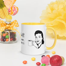 Load image into Gallery viewer, Thou Should Not Try Me -Mom 24:7 Yellow Mug with Color Inside