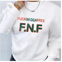 Load image into Gallery viewer, FNF - PRINTED LONG SLEEVE CREW NECK CASUAL LOOSE SWEATER