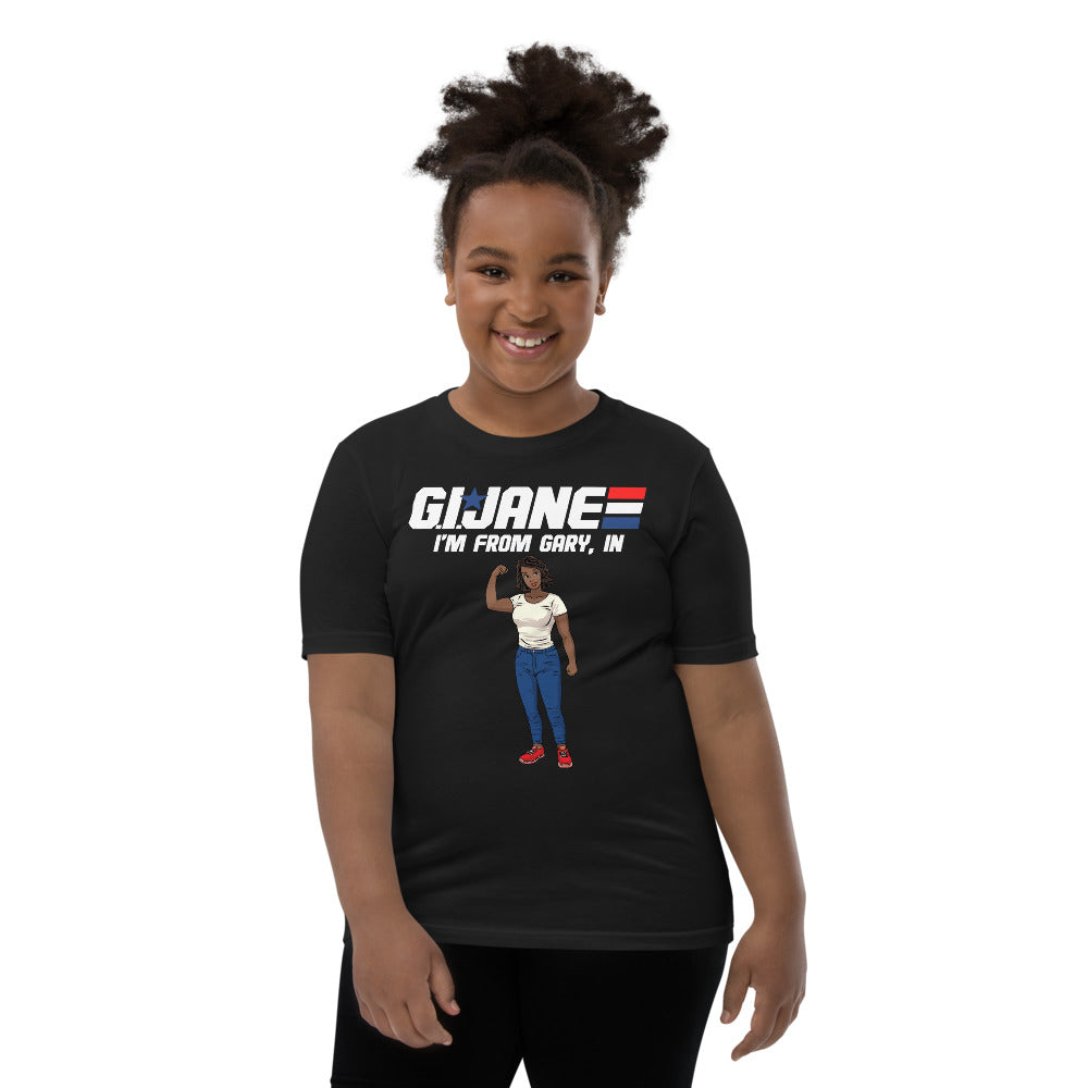 GI Jane Black Youth Short Sleeve T-Shirt Gary, IN